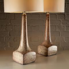 Michael Anderson Sons Pair of Ceramic Table Lamps Michael Anderson S n Denmark 1960s - 4015366