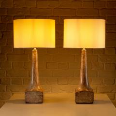 Michael Anderson Sons Pair of Ceramic Table Lamps Michael Anderson S n Denmark 1960s - 4015368