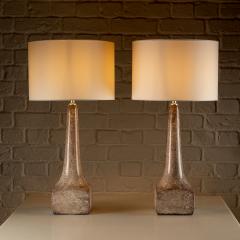 Michael Anderson Sons Pair of Ceramic Table Lamps Michael Anderson S n Denmark 1960s - 4015369