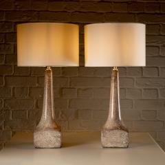 Michael Anderson Sons Pair of Ceramic Table Lamps Michael Anderson S n Denmark 1960s - 4015378