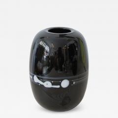 Michael Bang Michael Bang Glass Vase with Milk Glass Detail - 4379267