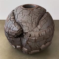 Michael Becker Monumental Stoneware Sphere Sculpture or Vessel by Michael Becker - 1051120