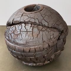 Michael Becker Monumental Stoneware Sphere Sculpture or Vessel by Michael Becker - 1051121