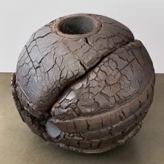 Michael Becker Monumental Stoneware Sphere Sculpture or Vessel by Michael Becker - 1051122