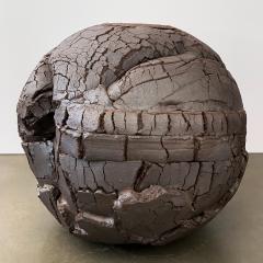 Michael Becker Monumental Stoneware Sphere Sculpture or Vessel by Michael Becker - 1051125