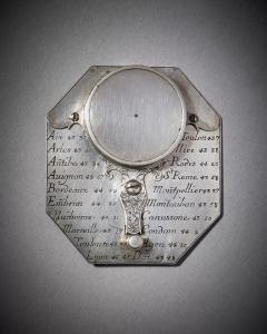 Michael Butterfield Rare Silver Pocket Sundial and Compass by Michael Butterfield Paris circa 1700 - 3123351