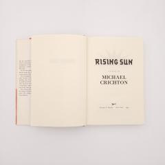 Michael Crichton Rising Sun First Edition 1992 - 3354168