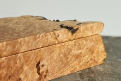 Michael Elkan Michael Elkan Box in Live Edge Maple Burl American Craft Movement 1980s - 4468320