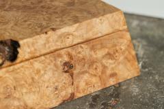 Michael Elkan Michael Elkan Box in Live Edge Maple Burl American Craft Movement 1980s - 4468322
