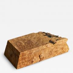 Michael Elkan Michael Elkan Box in Live Edge Maple Burl American Craft Movement 1980s - 4469420