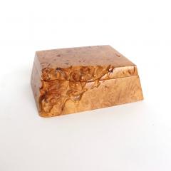 Michael Elkan Michael Elkan Burl Wood Studio Crafted Jewelry Trinket Box - 3159760