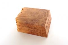 Michael Elkan Michael Elkan Large Burl Wood Studio Crafted Jewelry Trinket Box - 3159792