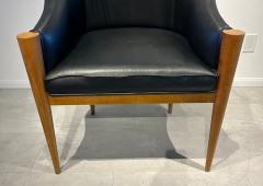 Michael Graves A Set of 6 American Modern Birch and Leather Armchairs Michael Graves for Suna - 4605854
