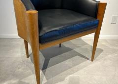 Michael Graves A Set of 6 American Modern Birch and Leather Armchairs Michael Graves for Suna - 4605856