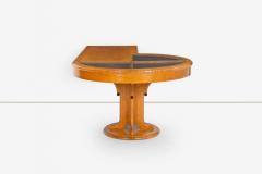 Michael Graves Michael Graves Unique Burl Maple Pedestal Vitrine Desk 1990c  - 4229351