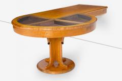 Michael Graves Michael Graves Unique Burl Maple Pedestal Vitrine Desk 1990c  - 4229352