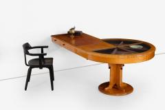 Michael Graves Michael Graves Unique Burl Maple Pedestal Vitrine Desk 1990c  - 4229354