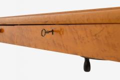 Michael Graves Michael Graves Unique Burl Maple Pedestal Vitrine Desk 1990c  - 4229358
