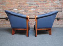 Michael Graves Pair of Postmodern Club Chairs in Stained Birdseye Maple by Michael Graves - 3489187