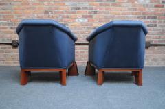 Michael Graves Pair of Postmodern Club Chairs in Stained Birdseye Maple by Michael Graves - 3489189