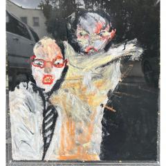 Michael Hafftka Original Hafftka Expressionist Painting on Paper - 3287225