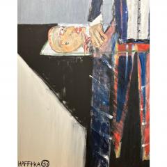 Michael Hafftka Original Michael Hafftka Expressionist Oil Painting of a Magician - 3288044