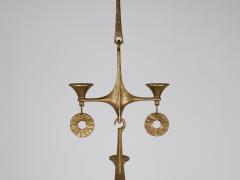 Michael Harjes Michael Harjes Large Brutalist Hanging Ceiling Candelabra Candle Holder 1970s - 4480419