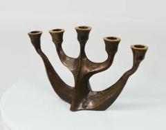 Michael Harjes Up to Two Midcentury Brutalist Bronze Candleholders by Michael Harjes 1960s - 4057809