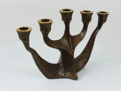 Michael Harjes Up to Two Midcentury Brutalist Bronze Candleholders by Michael Harjes 1960s - 4057830