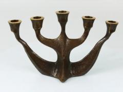 Michael Harjes Up to Two Midcentury Brutalist Bronze Candleholders by Michael Harjes 1960s - 4057833
