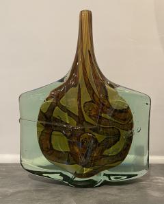 Michael Harris Maltese Studio Glass Axe Head Vase - 3452379