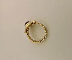 Michael Kneebone Michael Kneebone Pink Tourmaline Archaic Style Ring - 2675089