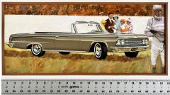Michael Mikos Dodge 880 Convertible Original Advertisement Art Mid Century Automobilia 1964 - 4563191