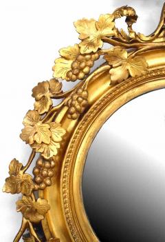 Michael OMalley Irish Victorian Gilt Girandole Eagle Crest Wall Mirror - 4626252