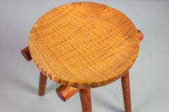 Michael Rozell 1 of 2 Studio Stools by Michael Rozell in Silk Wood and Bubinga - 1412069