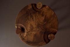 Michael Rozell Pair of Side Tables in White Oak Burl Top by Michael Rozell USA 2020 - 2346392