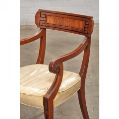Michael Taylor 19th C Style Michael Taylor Regency Open Arm Chairs a Pair - 2817486