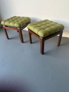 Michael Taylor A Pair of American Modern Walnut Ottoman Michael Taylor - 4602172