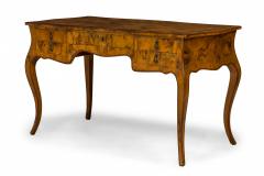 Michael Taylor French Louis XV Style Patchwork Burlwood Veneer Desk - 2800568