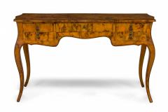 Michael Taylor French Louis XV Style Patchwork Burlwood Veneer Desk - 2800569