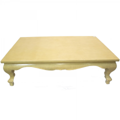 Michael Taylor Michael Taylor Hollywood Regency Style Ivory Craquelure Cocktail Coffee Table - 2309345