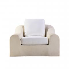 Michael Taylor Michael Taylor Jennifer Mid Century Stone Fiberglass Lounge Chair - 4531914