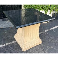 Michael Taylor Michael Taylor Neoclassical Marble Top Pedestal Breakfast or Center Table - 2957312