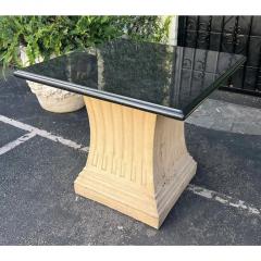 Michael Taylor Michael Taylor Neoclassical Marble Top Pedestal Breakfast or Center Table - 2957317