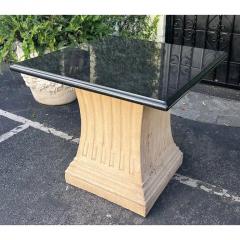 Michael Taylor Michael Taylor Neoclassical Marble Top Pedestal Breakfast or Center Table - 2957329