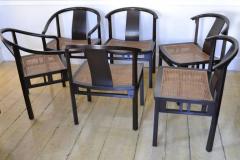 Michael Taylor Michael Taylor Six Caned Dining Chairs for Baker circa 1954 - 569582