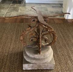 Michael Taylor Michael Taylor Stone and Iron Round Dining Table - 1784347