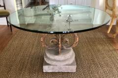 Michael Taylor Michael Taylor Stone and Iron Round Dining Table - 1784348
