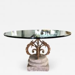 Michael Taylor Michael Taylor Stone and Iron Round Dining Table - 1785640