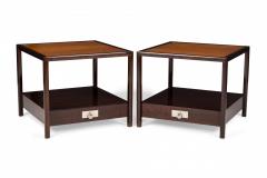 Michael Taylor Michael Taylor for Baker American New World Square Wooden End Side Tables - 2790008